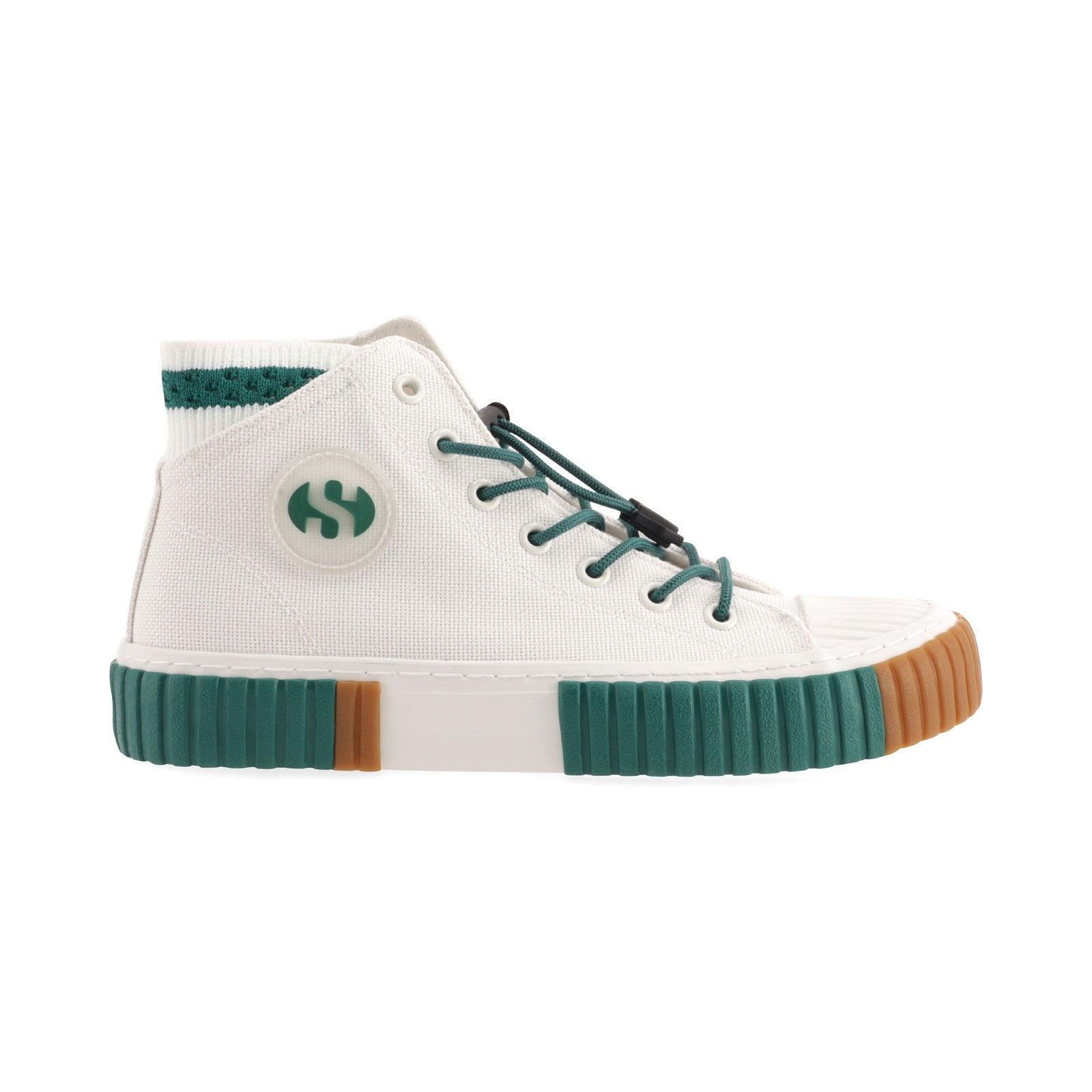 2676 CANVAS HI TOP - WHITE DK GREEN GUM